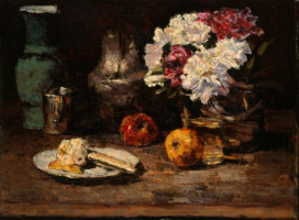 Carl Schuch, Der Rhododendronkorb, 1885/86